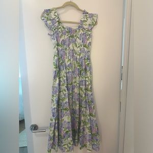Hill House Home Ellie Nap Dress/ Lilac Pattern/ Small- NWOT